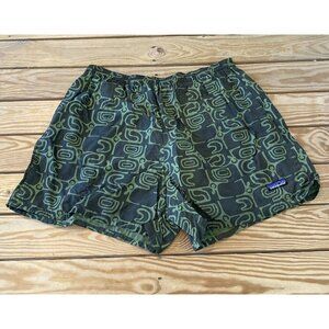 Patagonia Patterned Baggies Swim Trunks Shorts Size Large Men’s Green